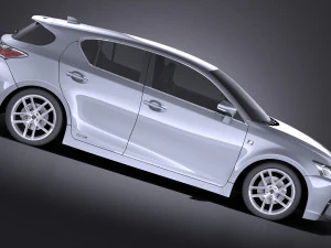 Lexus CT 200H 2016 vray 3D Model