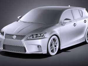 Lexus CT 200H 2016 vray Modelo 3D