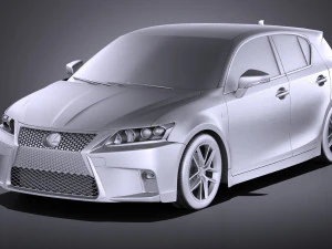 Lexus CT 200H 2016 vray 3D Model