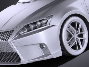 Lexus CT 200H 2016 vray Modelo 3D