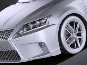 Lexus CT 200H 2016 vray 3D Model