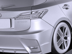 Lexus CT 200H 2016 vray Modelo 3D