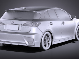 Lexus CT 200H 2016 vray Modelo 3D