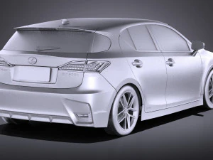 Lexus CT 200H 2016 vray 3D Model