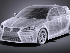 Lexus CT 200H 2016 vray 3D Model