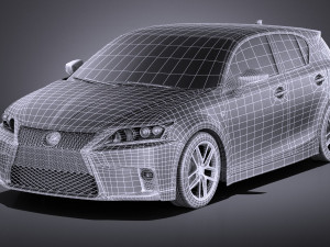 Lexus CT 200H 2016 vray Modelo 3D