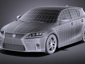 Lexus CT 200H 2016 vray 3D Model