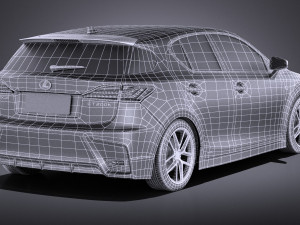 Lexus CT 200H 2016 vray Modelo 3D