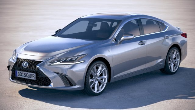 Lexus ES 2019 Modèle 3D .c4d .max .obj .3ds .fbx .stl .blend