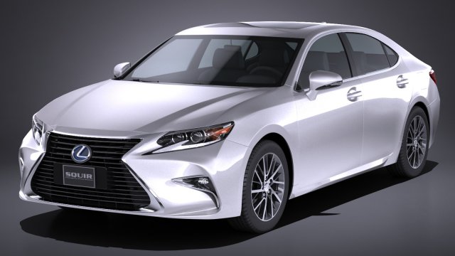 Lexus ES300H 2017 3D मॉडल .c4d .max .obj .3ds .fbx .stl .blend