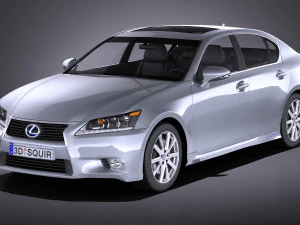 Lexus GS 300H 2015 vray 3D Modell