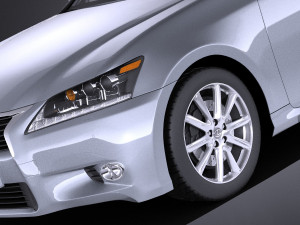 Lexus GS 300H 2015 vray 3D Model