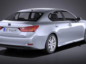 Lexus GS 300H 2015 vray 3D Model