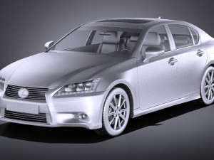 Lexus GS 300H 2015 vray 3D Model