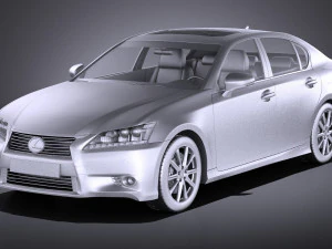 Lexus GS 300H 2015 vray 3D Model