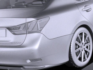 Lexus GS 300H 2015 vray 3D Model