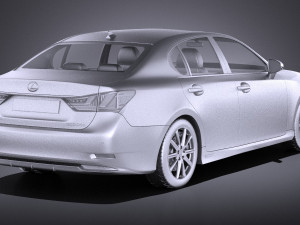 Lexus GS 300H 2015 vray 3D Model