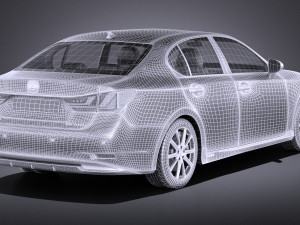 Lexus GS 300H 2015 vray 3D Model