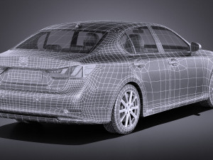 Lexus GS 300H 2015 vray 3D Model