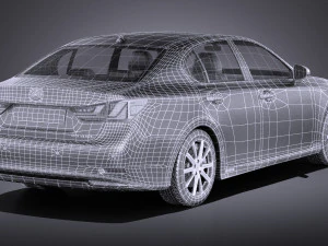 Lexus GS 300H 2015 vray 3D Model