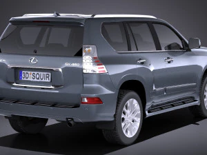 Lexus GX 460 2016 vray 3D Model