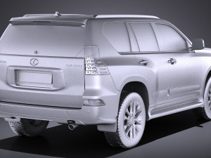 Lexus GX 460 2016 vray 3D Model