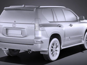 Lexus GX 460 2016 vray 3D Model