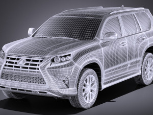 Lexus GX 460 2016 vray 3D Model