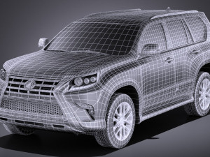 Lexus GX 460 2016 vray 3D Model