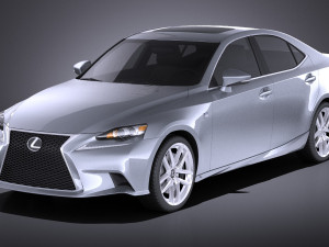 Lexus IS 2016 vray 3D Model