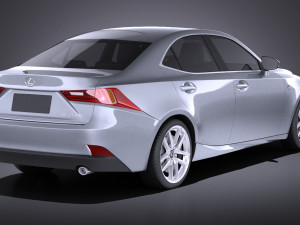 Lexus IS 2016 vray Modèle 3D