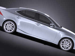 Lexus IS 2016 vray Modèle 3D