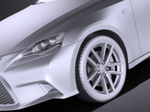 Lexus IS 2016 vray Modèle 3D