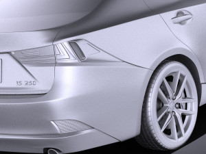 Lexus IS 2016 vray Modèle 3D