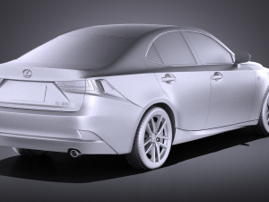 Lexus IS 2016 vray Modèle 3D