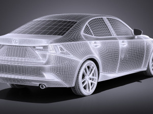 Lexus IS 2016 vray Modèle 3D