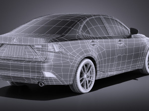 Lexus IS 2016 vray Modèle 3D