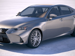 Lexus IS 2017 3D Model