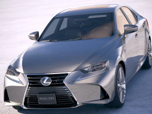 Lexus IS 2017 3D Model