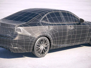 Lexus IS 2017 3D Model