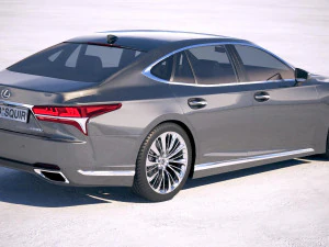 Lexus LS 500 2018 3D Model