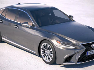 Lexus LS 500 2018 3D Model