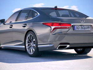Lexus LS 500 2018 3D Model