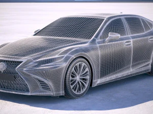 Lexus LS 500 2018 3D Model