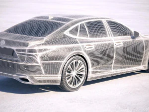 Lexus LS 500 2018 3D Model