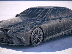 Lexus LS 500 2018 Modèle 3D
