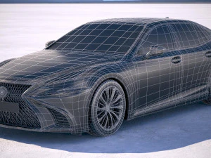 Lexus LS 500 2018 3D Model