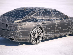 Lexus LS 500 2018 Modèle 3D