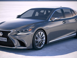 Lexus LS 500 2018 Model 3D