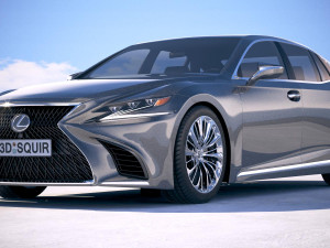 Lexus LS 500 2018 3D-Modell